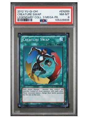 YU-GI-OH 2012 LEGENDARY COLLECTION 3 MEGA-PACK #EN269 CREATURE SWAP PSA 10 MINT